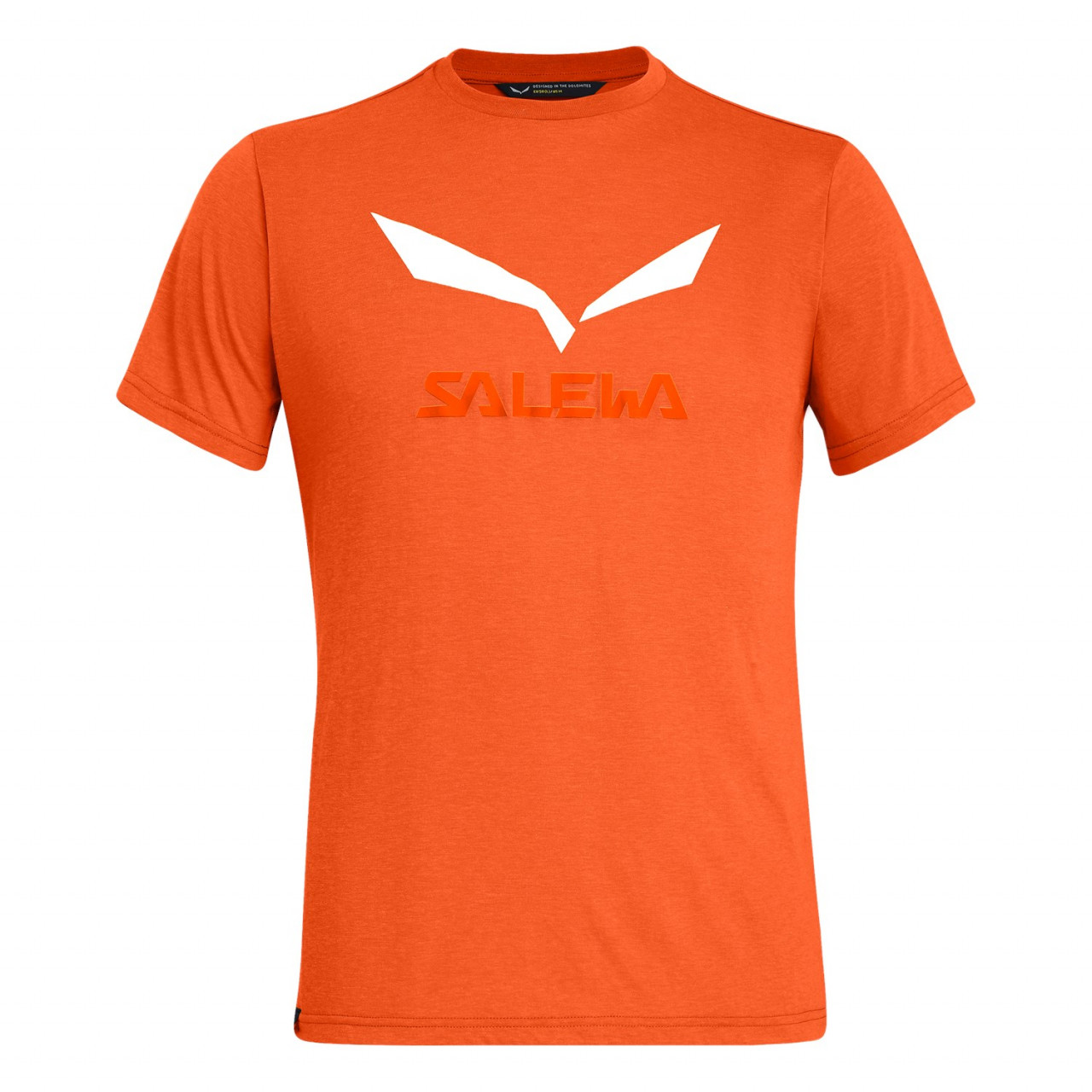 Camisetas Hombre Chile - Salewa Solidlogo Drirelease® - Naranjas/Rojas Naranjas - AOKQ-07568